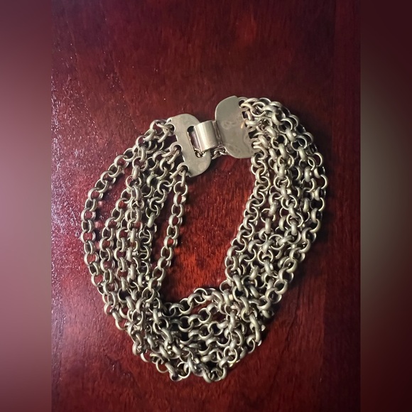 Kalevala Jewelry - Kalevala Bracelet Birds of Paradise Multi-Strand Golden Bronze Vintage